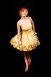 Redhead in yellow dress