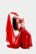 Belly dancer in red