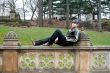 Handsome man on railing