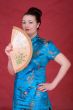 Japanese girl with fan