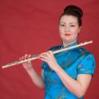 Japanese girl with flute