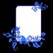 abstract flower frame