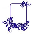 abstract flower frame