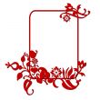 abstract flower frame