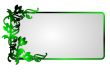 abstract flower frame