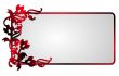 abstract flower frame