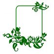 abstract flower frame
