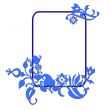 abstract flower frame
