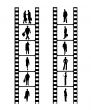 business people on film reel