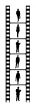 business people on film reel