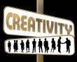 business people and slogan road sign gold