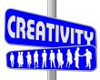 business people and slogan street sign