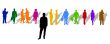 business people silhouettes
