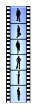 business people on film reel