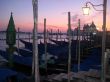 sunset and gondolas