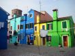 colorful houses of Burano Island in venice