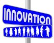 business people and slogan street sign