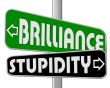 business people and slogan street sign