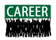 business people with slogan