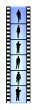 business people on film reel