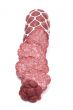Cut sausage on white