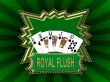 Poker Cards Royal Flush Logo