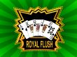 Poker Cards Royal Flush Logo