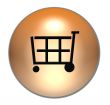shopping cart button gold