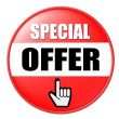 isolated special offer button