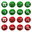 set of online shop buttons