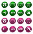 set of online shop buttons
