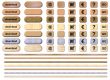 set of online shop buttons