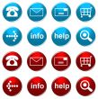 set of online shop buttons