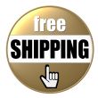 isolated free shipping button
