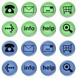 set of online shop buttons