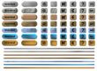set of online shop buttons