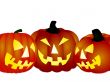 Halloween Pumpkins isolated on white background