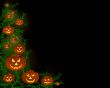 Halloween Background with Pumpkin