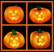 Background with Halloween Pumpkin