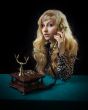 Lovely girl on telephone