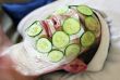 Mask from cucumbers