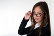 Woman wearing eyeglasses