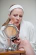 Woman getting ready