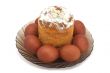 Easter sweets in plate