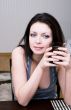 Drinking tea