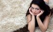 Lying on carpet