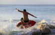 surfer on sunset