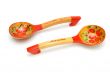 Russian wooden painted spoons  isolated