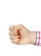 Fist isolated on white