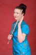 Japanese girl with flute